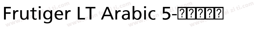Frutiger LT Arabic 5字体转换